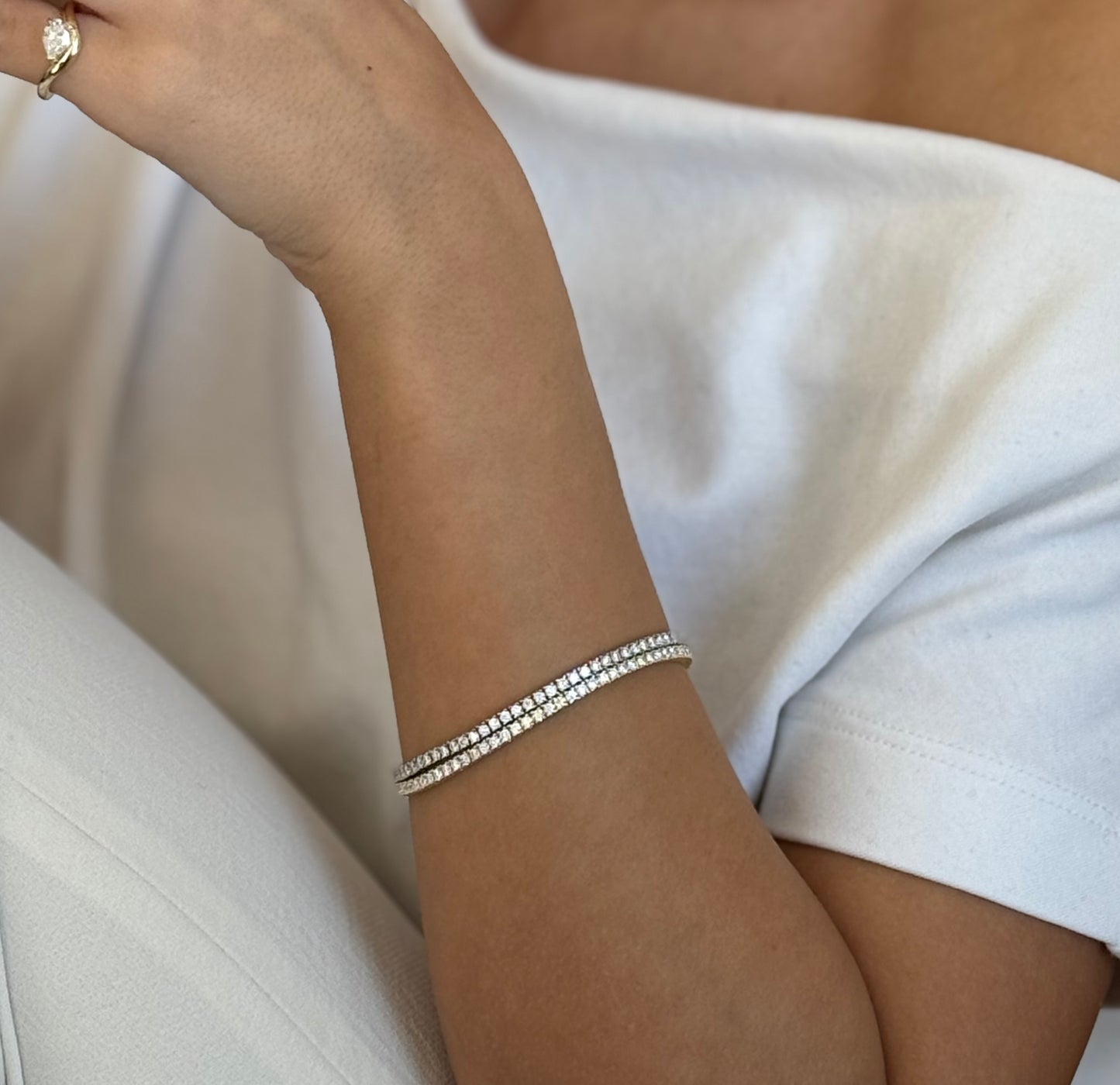 Silver Tennis Bracelet