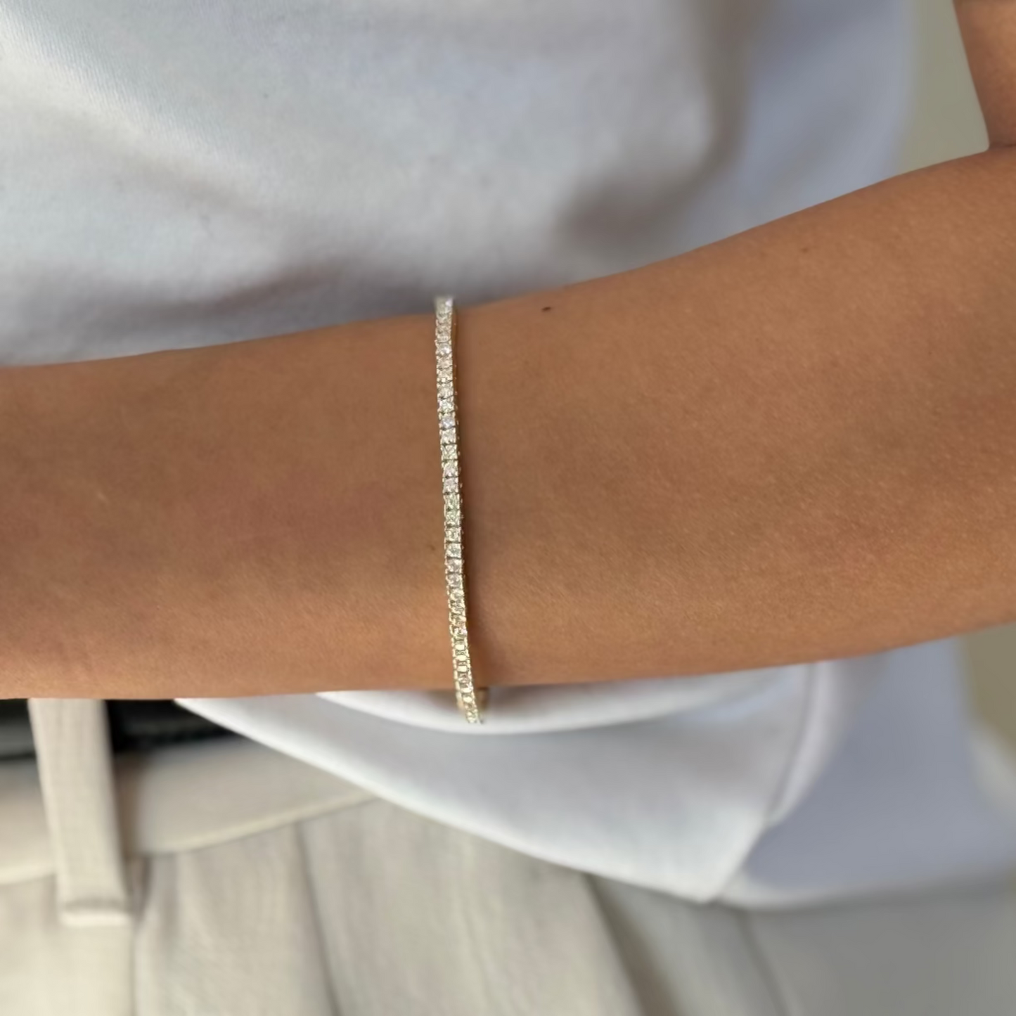 Gold Tennis Bracelet